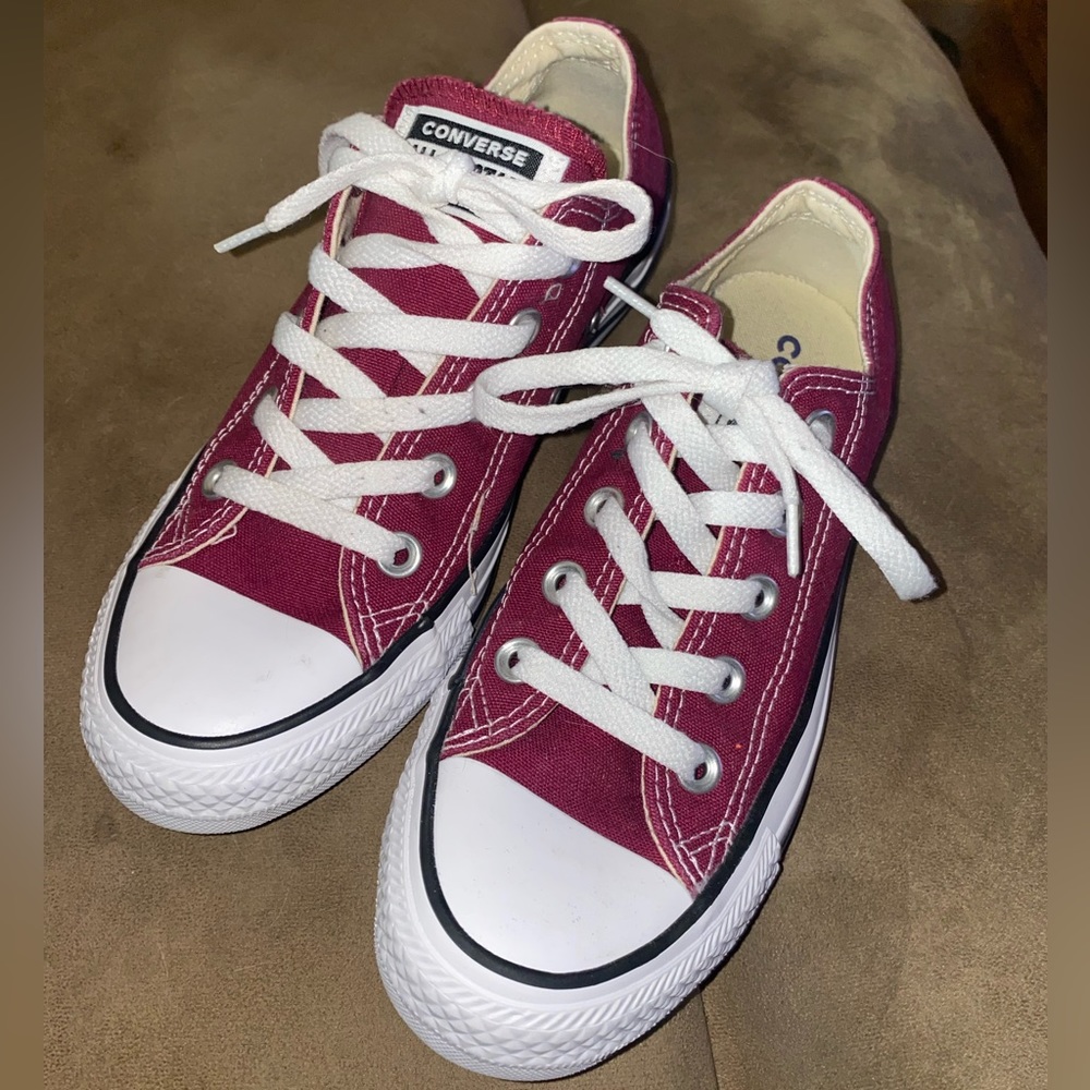 Burgundy Converse